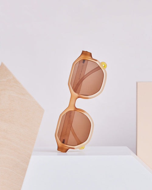 Teen & Adult #D Sunglasses Colorblock Sand