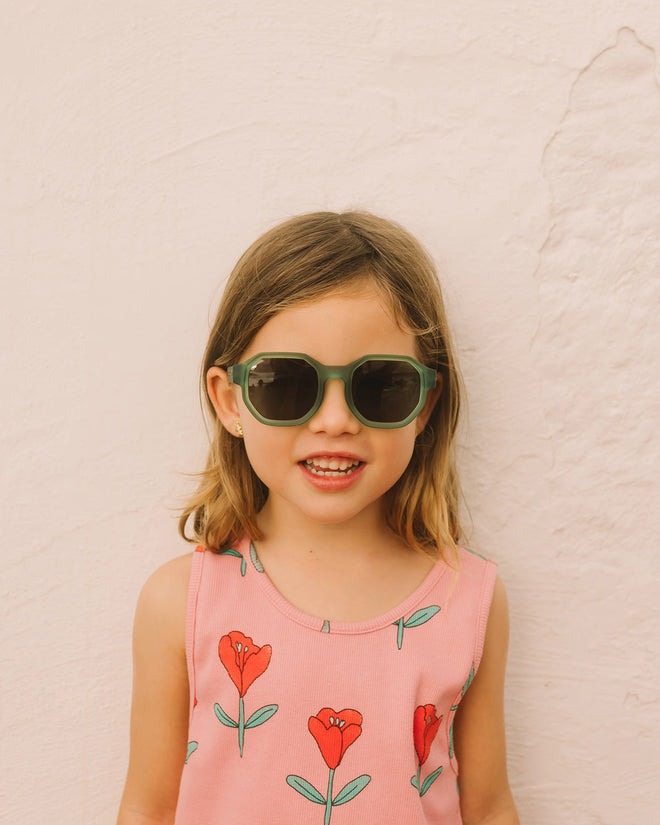 Junior #D Sunglasses Olive Green