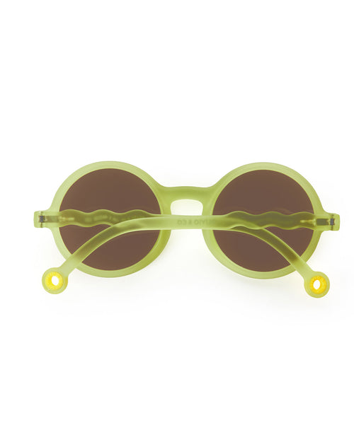 Junior Round Sunglasses Lime Green