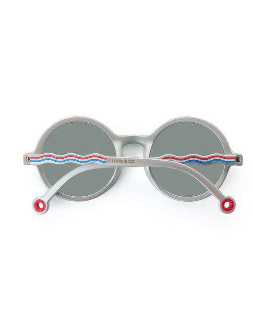 Kids Round Sunglasses Medallion Platinum