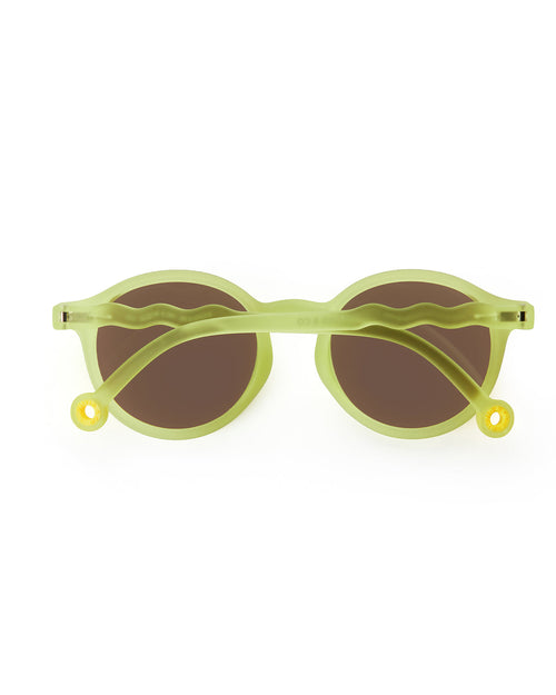 Kids Oval Sunglasses Lime Green