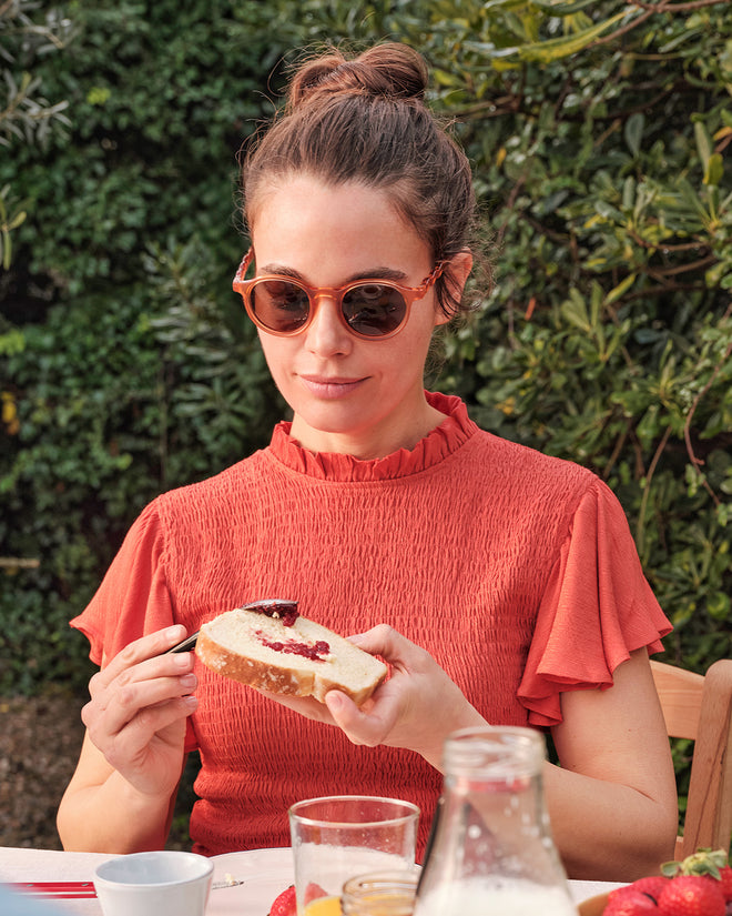 Teen & Adult Oval Sunglasses Fig Pink