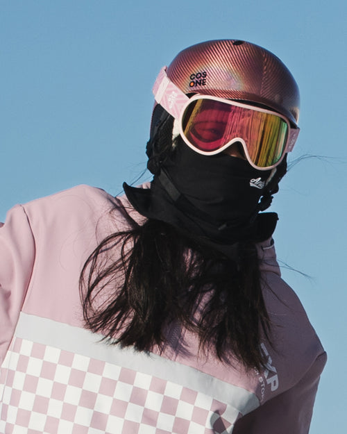 Teen&Adult Ski Goggle Snowflake Pink