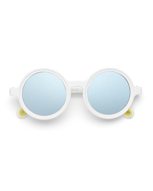 Toddler Round Sunglasses Shark White