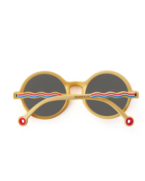 Kids Round Sunglasses Medallion Gold