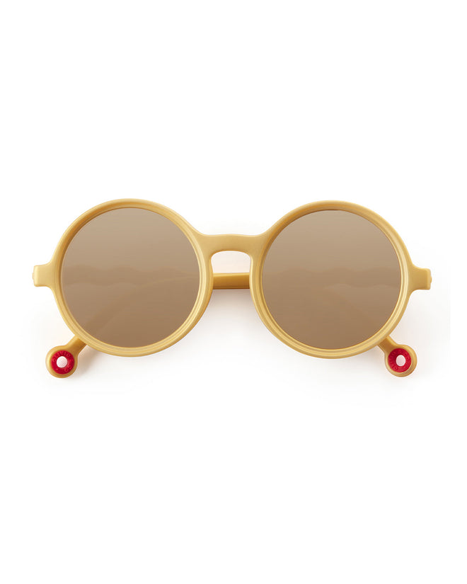 Junior Round Sunglasses Medallion Gold