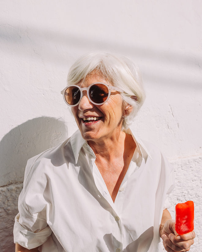 Teen & Adult Oval Sunglasses Vanilla Brownie