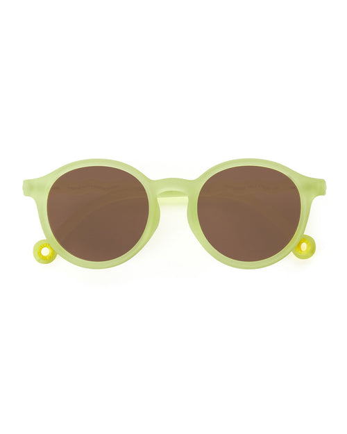 Kids Oval Sunglasses Lime Green