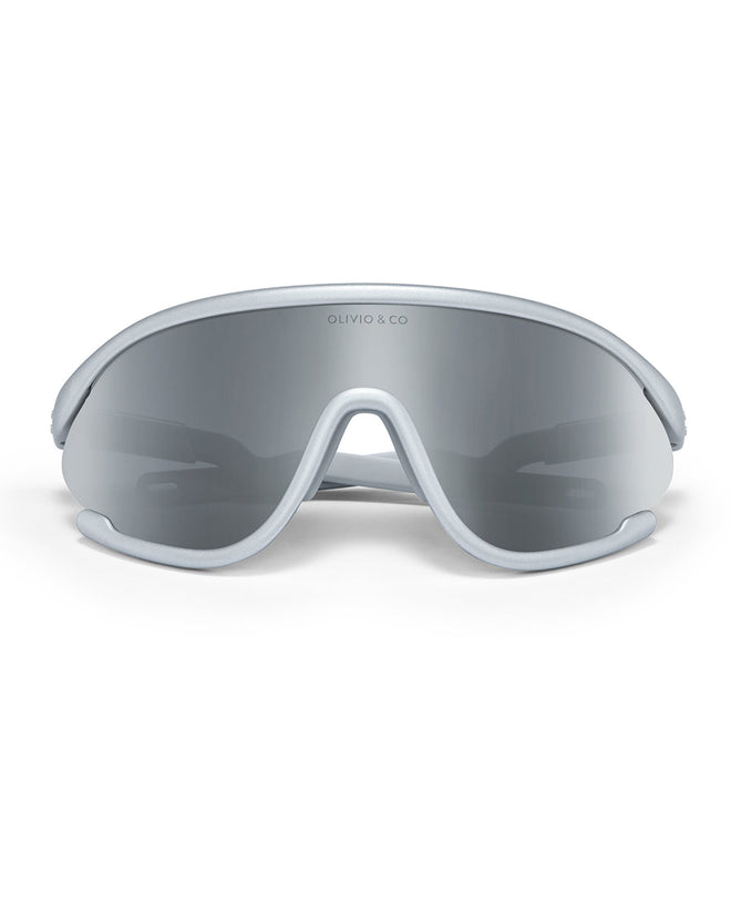 Junior+ Full-Rim Sports Sunglasses Space Silver