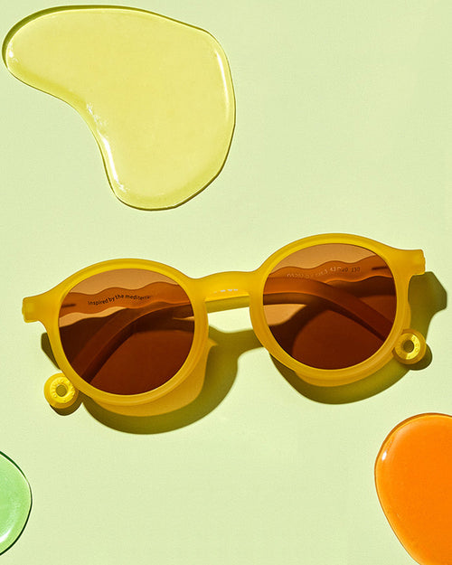 Junior Oval Sunglasses Citrus Yellow