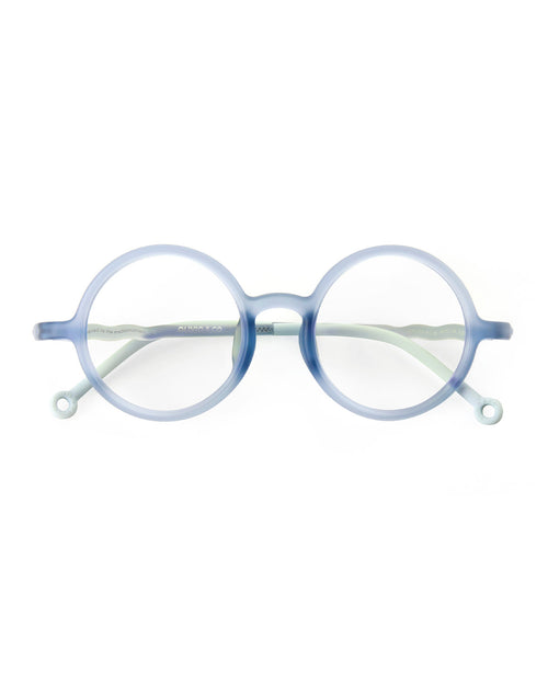 Kids Round Screen Glasses Sky Blue