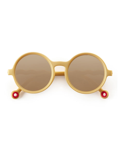 Kids Round Sunglasses Medallion Gold