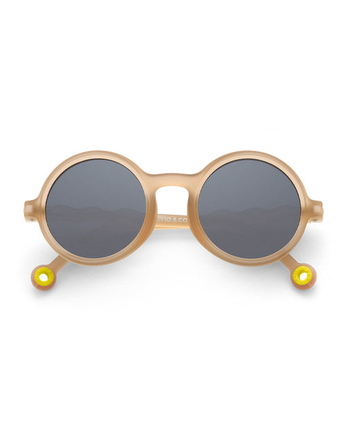 Kids Round Sunglasses Sand Beige