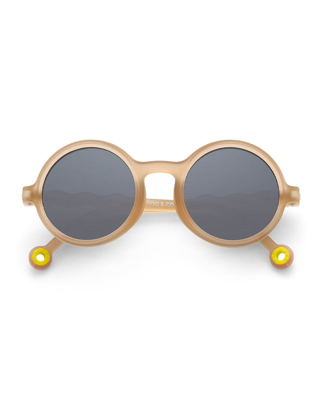 Kids Round Sunglasses Sand Beige