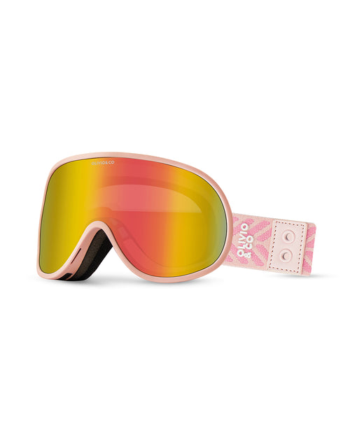 Teen&Adult Ski Goggle Snowflake Pink