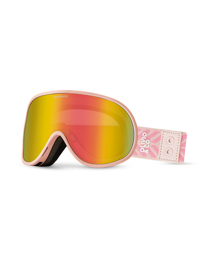 Teen&Adult Ski Goggles Snowflake Pink