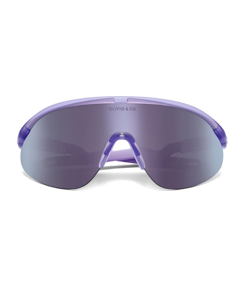 Junior+ Half-Rim Sports Sunglasses Lavender