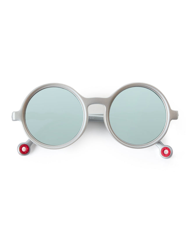 Kids Round Sunglasses Medallion Platinum