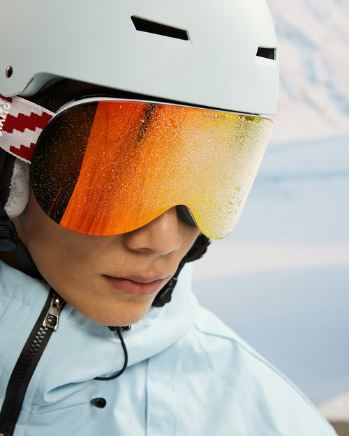 red ski goggles Teen&Adult Magnetic Ski Goggles Snow Peak Red – OLIVIO&CO