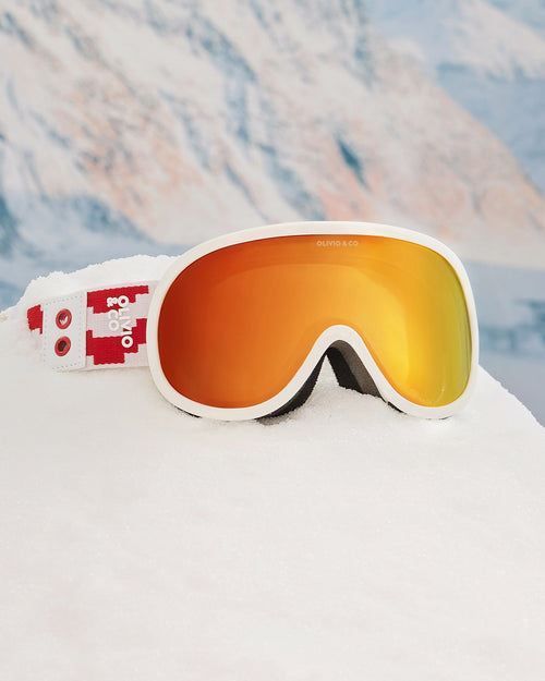 Junior Ski Goggle Snow Peak Red