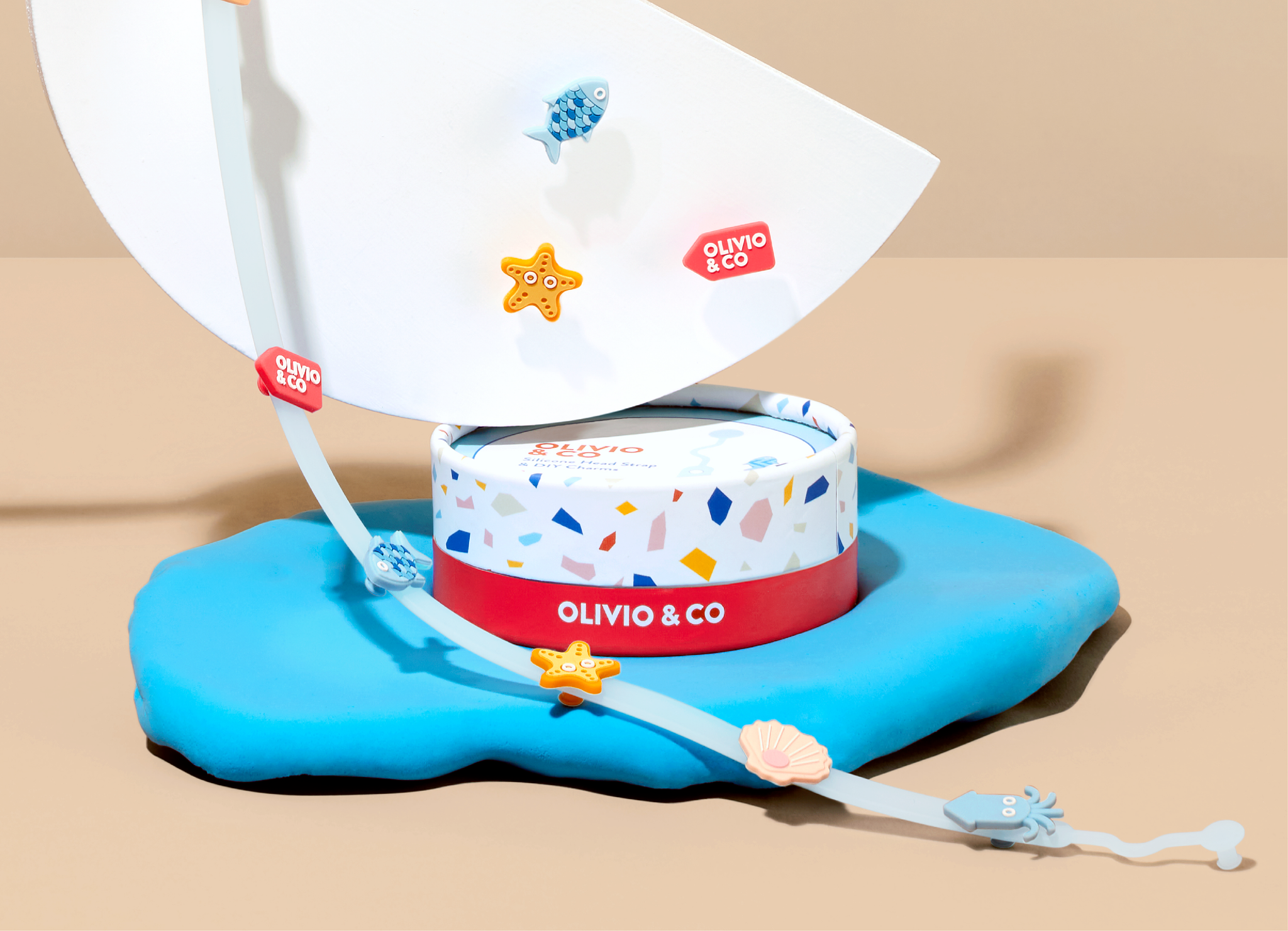 Colorful Badges on Silicone Chain