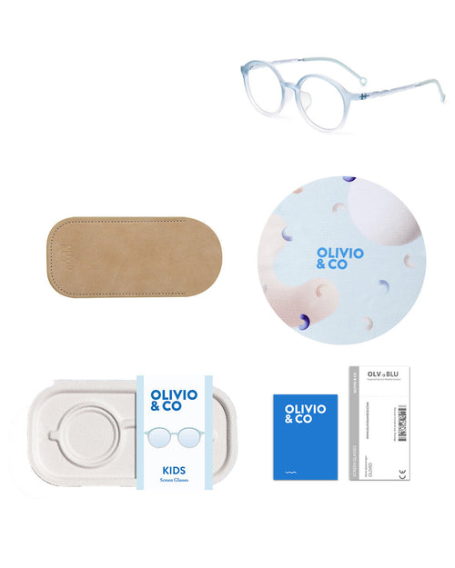 Kids Oval Screen Glasses Tranquil Blue