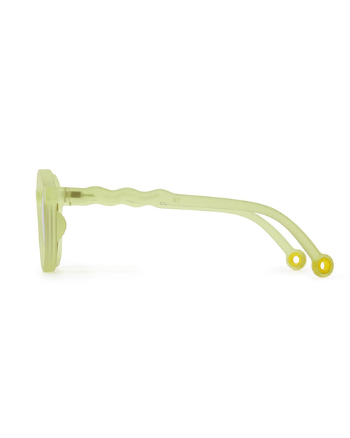 Kids Oval Sunglasses Lime Green