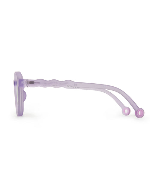 Junior Oval Sunglasses Purple Coral