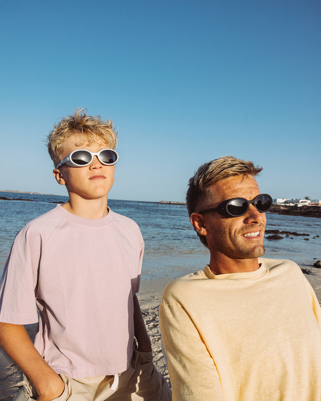 Teen & Adult Oval Sunglasses Lava Black