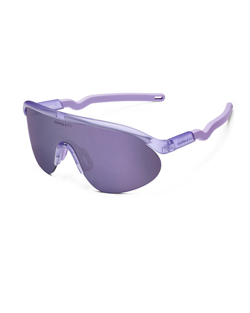 Junior+ Half-Rim Sports Sunglasses Lavender