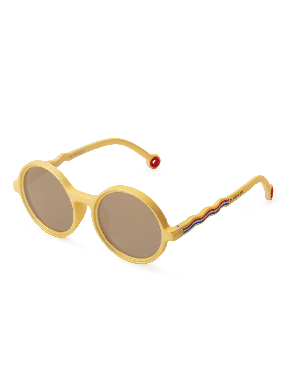 Olivio Co Kids Round Sunglasses Medallion Gold Polarized Round Polarized Kids 2 4Y