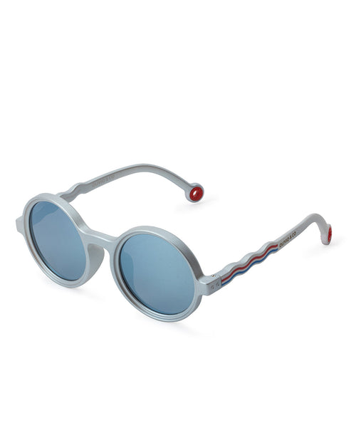 Junior Round Sunglasses Medallion Platinum