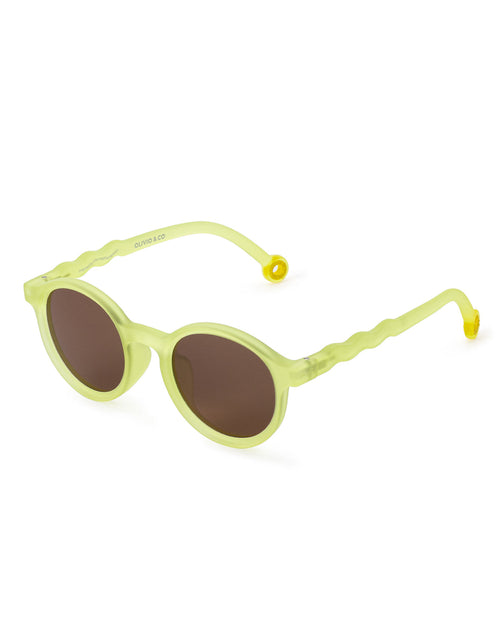 Junior Oval Sunglasses Lime Green