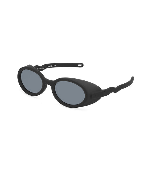 Kids Oval Sunglasses Lava Black