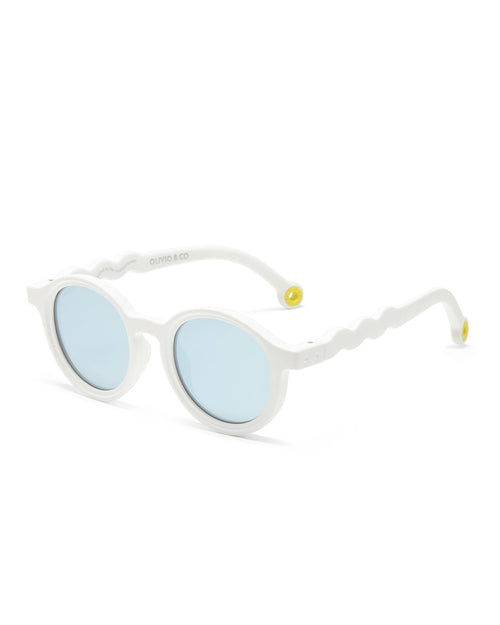 Toddler Oval Sunglasses Shark White