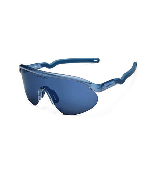 Junior Half-Rim Sports Sunglasses Azure Blue