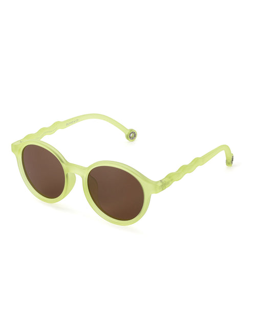 Teen & Adult Oval Sunglasses Lime Green