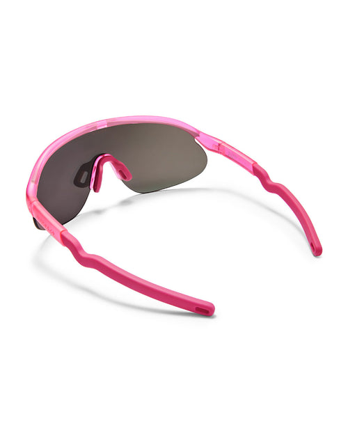 Junior+ Half-Rim Sports Sunglasses Flamingo Pink