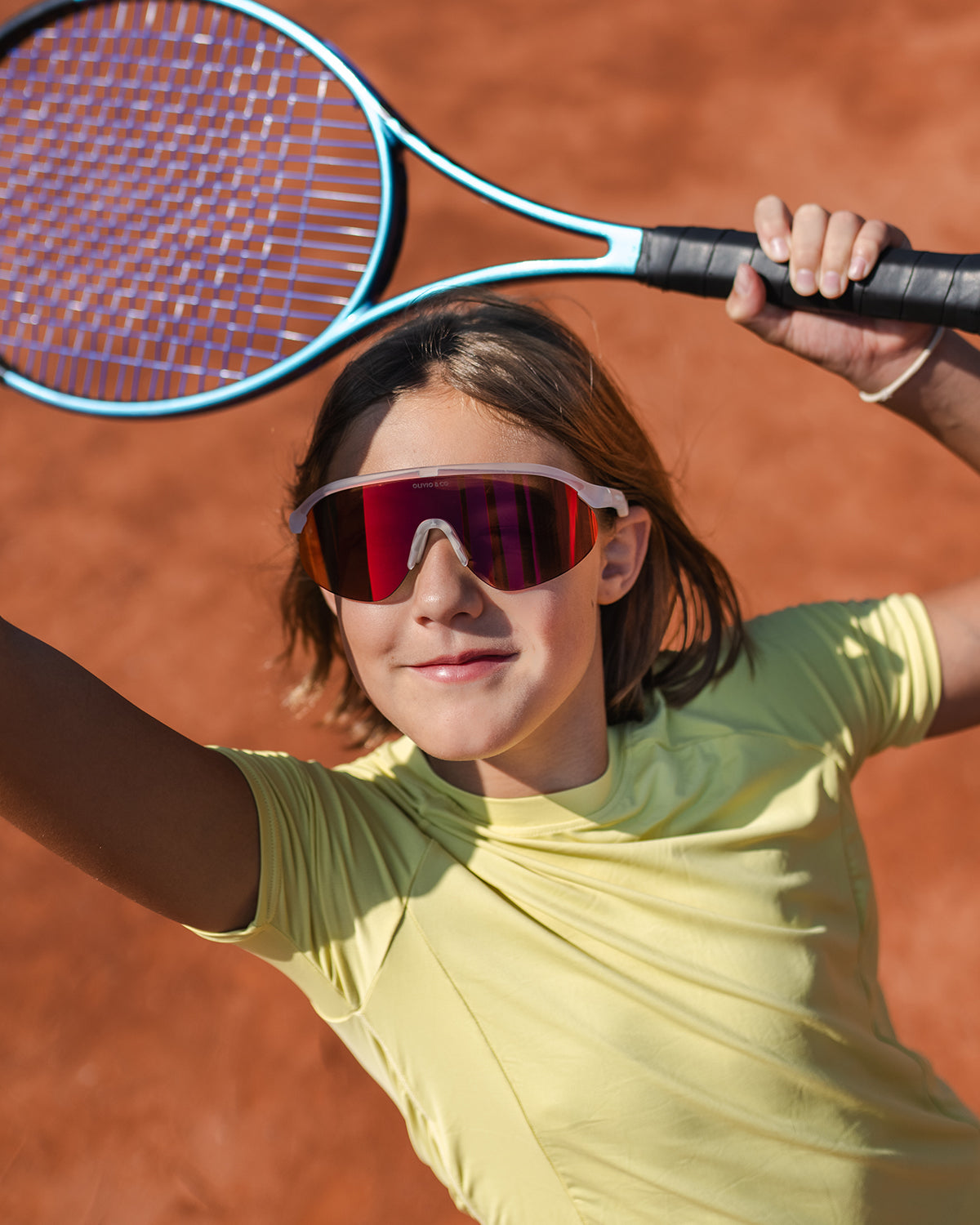 Junior+ Half-Rim Sports Sunglasses Sunrise Mist – OLIVIO&amp;CO