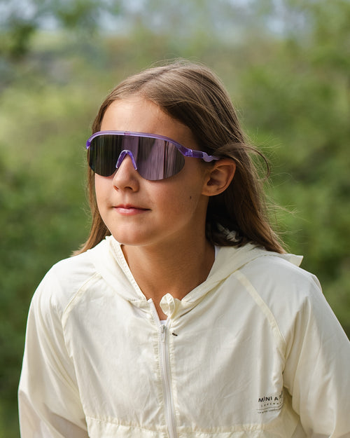 Junior+ Half-Rim Sports Sunglasses Lavender