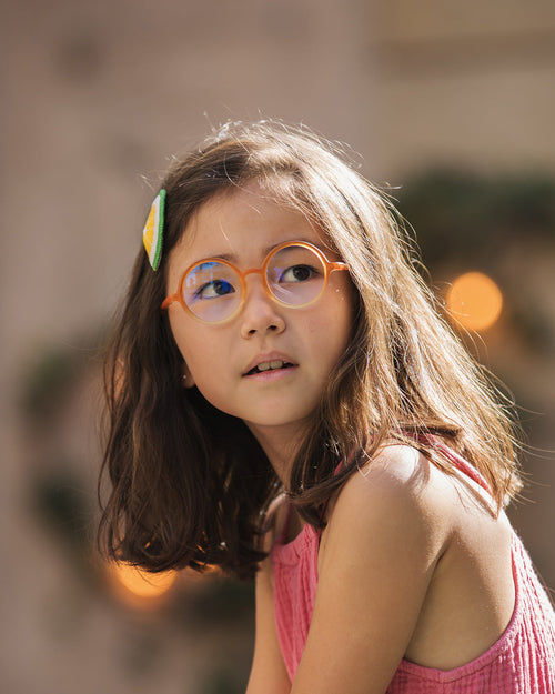 Kids Round Screen Glasses Sunrise Orange – OLIVIO&CO
