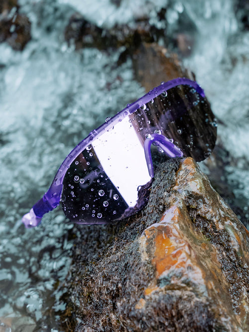 Junior+ Half-Rim Sports Sunglasses Lavender