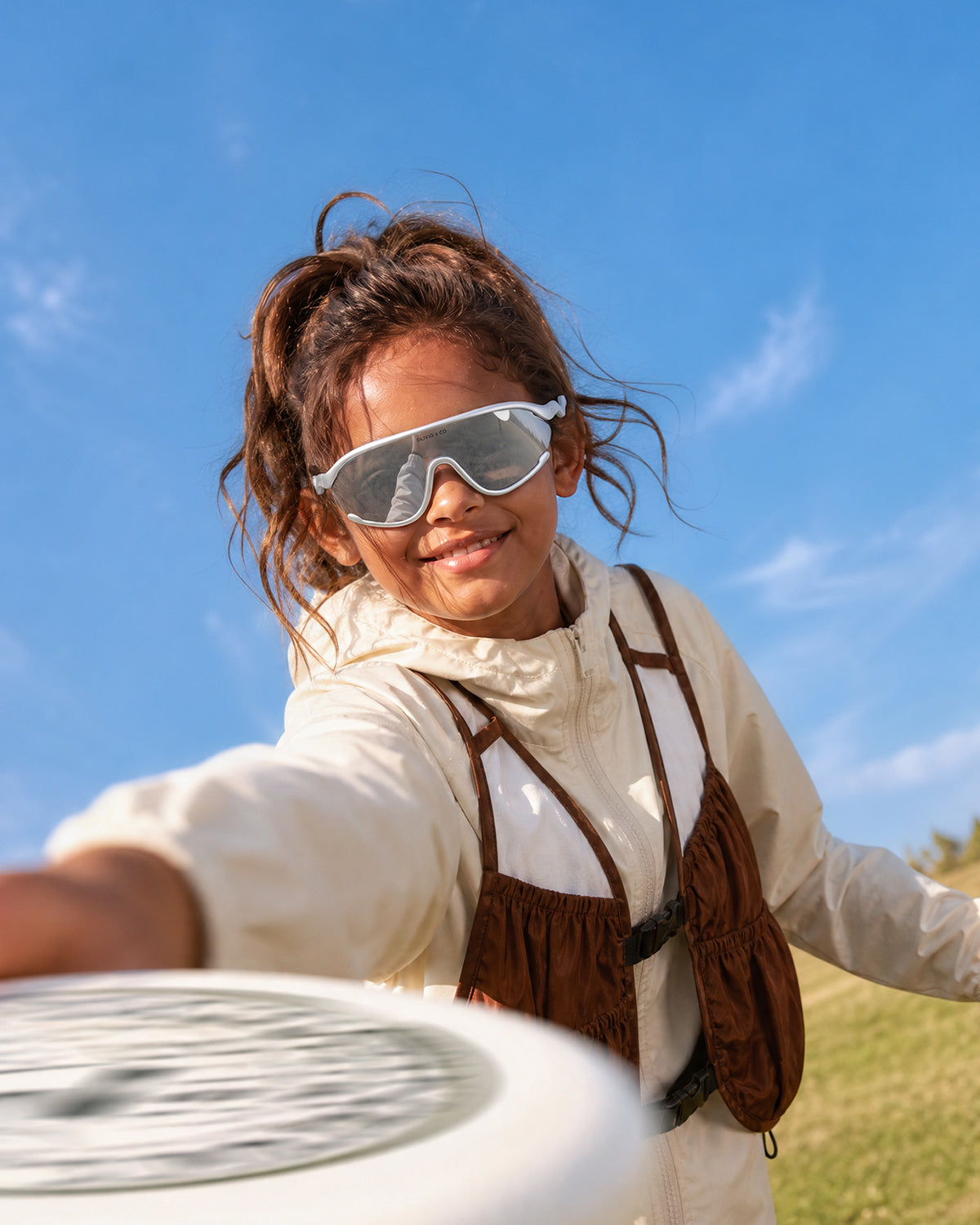 Kids Sports Sunglasses (Age 3-7) - Space Silver