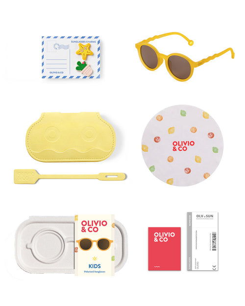 Kids Oval Sunglasses citrus yellow