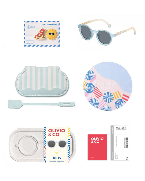 Kids Oval Sunglasses Sailing Blue