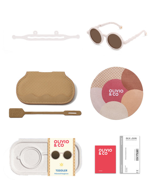 Toddler Round Sunglasses Vanilla Brownie