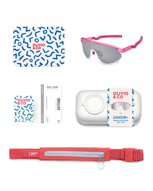 Junior+ Full-Rim Sports Sunglasses Flamingo Soda