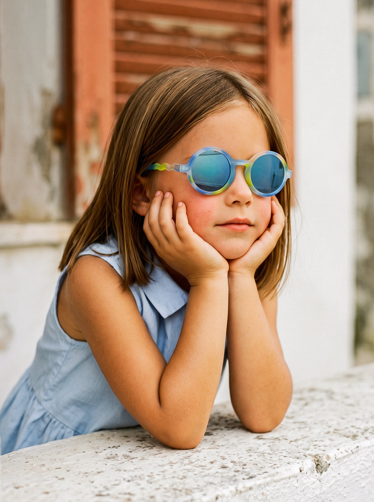Kids Round Polarized Sunglasses (Age 3-7) - Art Brush