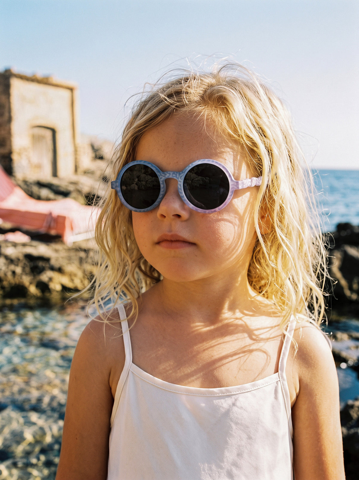 Kids Oval Polarized Sunglasses (Age 3-5 / 3-7) - Coral Fantasy