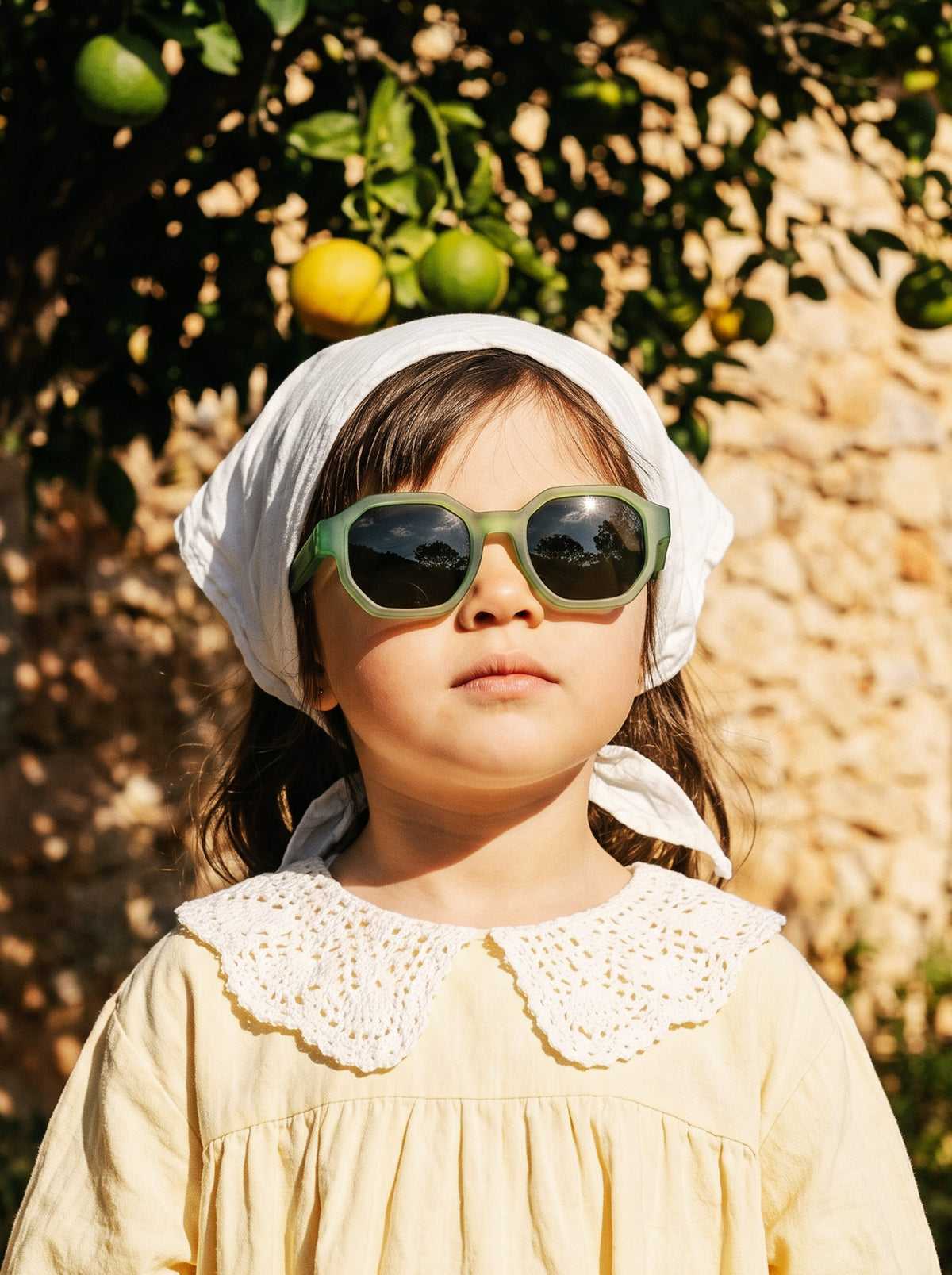 Kids Square-D Polarized Sunglasses (Age 3-7) - Olive Green